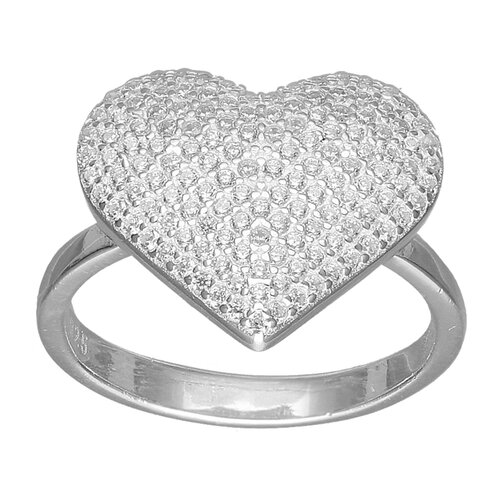 Anillo Corazón Circones Pavé