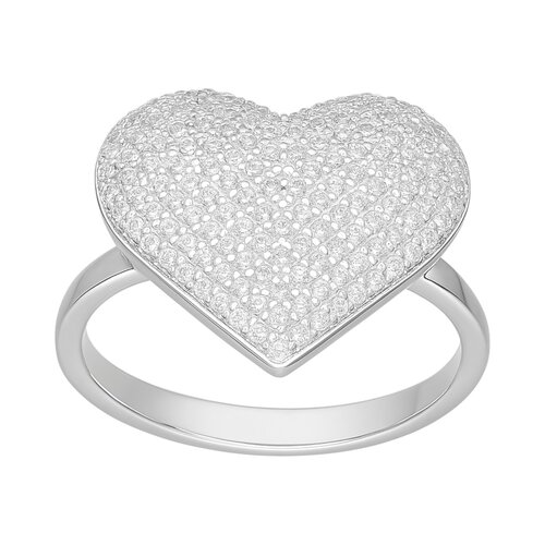 Anillo Corazón Circones Pavé