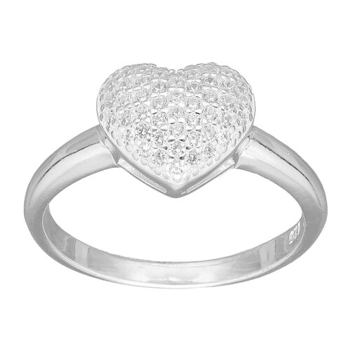 Anillo Corazón Circones Pavé