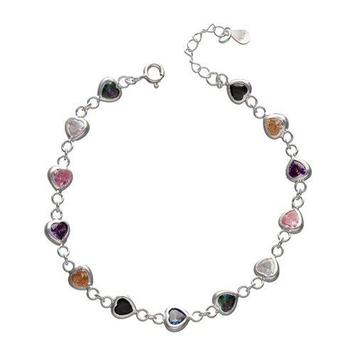 Pulsera Corazones Cristales Hecho con Swarovski® Multicolor