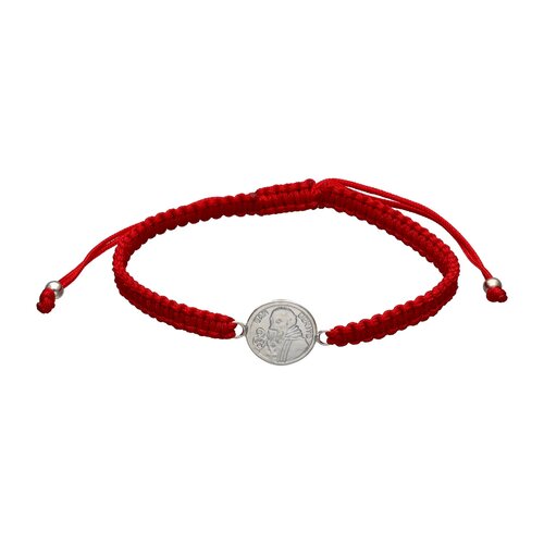 Pulsera Hilo Rojo Ajustable San Benito