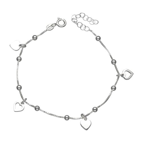 Pulsera Esferas Corazones