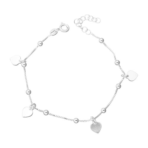 Pulsera Esferas Corazones