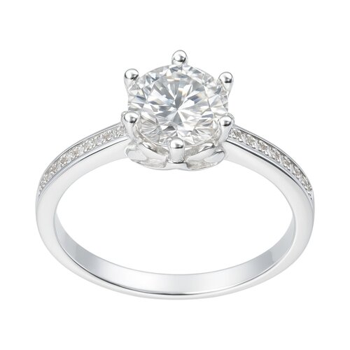 Anillo Solitario Moissanita y Circones