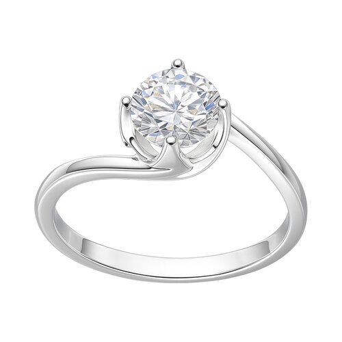 Anillo Solitario Moissanita y Circones