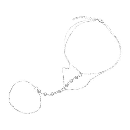 Tobillera Árabe Anillo Perlas