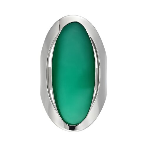 Anillo Óvalo Verde Metalizado