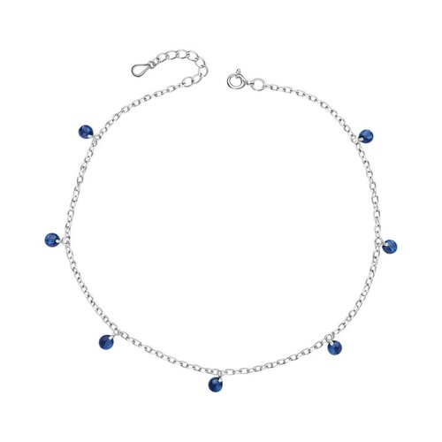 Tobillera Cristales Hecho con Swarovski® Azul