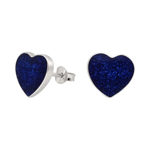 Aro Corazón Escarchado Azul