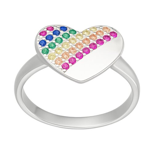 Anillo Corazón Circones Multicolor