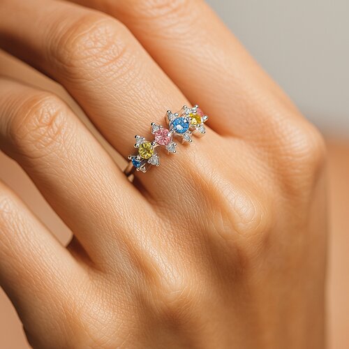 Anillo Cintillo Circones Multicolor