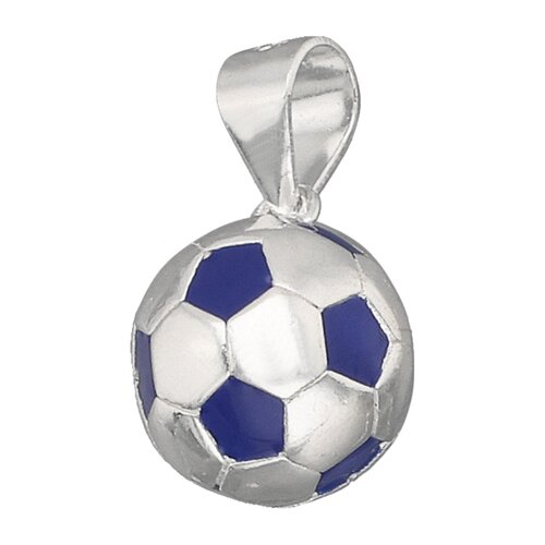 Colgante Pelota de Fútbol Esmaltada Azul