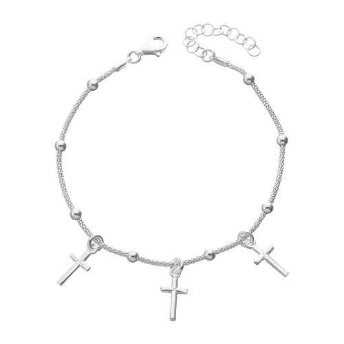 Pulsera Espuma Cruces Esferas