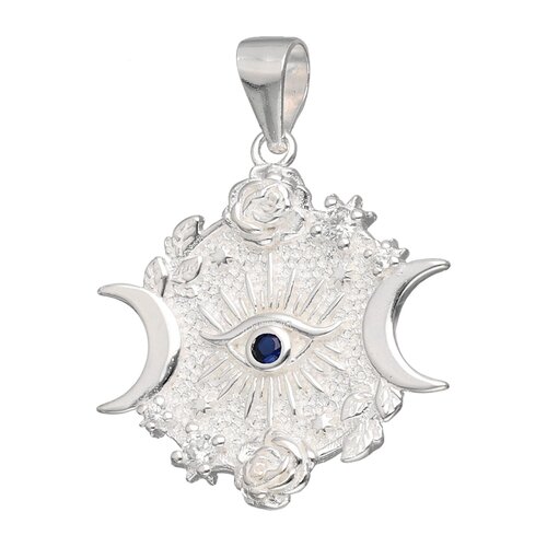 Colgante Ojo de Horus Triple Diosa Lunar Circón