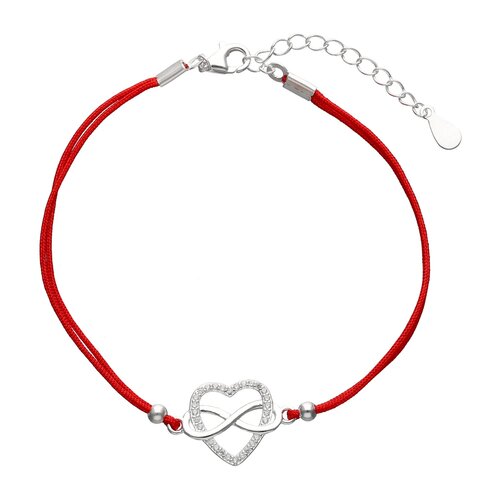 Pulsera Hilo Rojo Corazón Infinito Circones