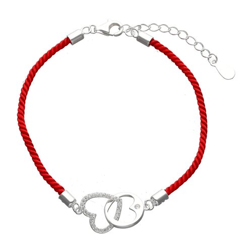 Pulsera Hilo Rojo Corazones Entrelazados Circones