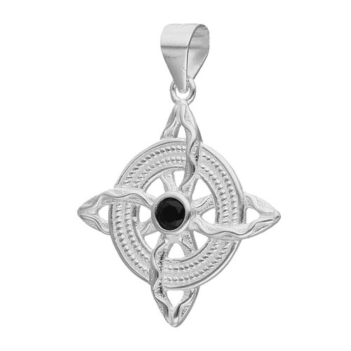 Colgante Nudo de Brujas Circón Ónix