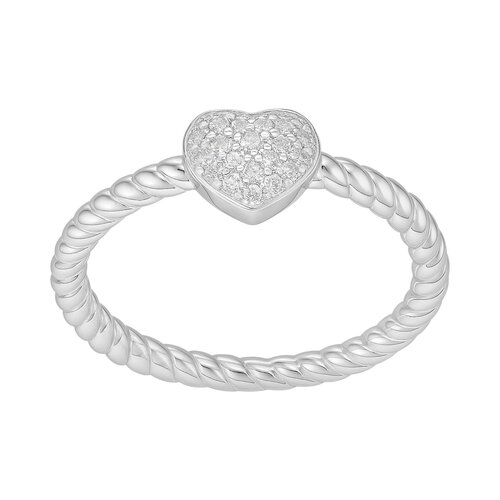 Anillo Entorchado Corazón Circones