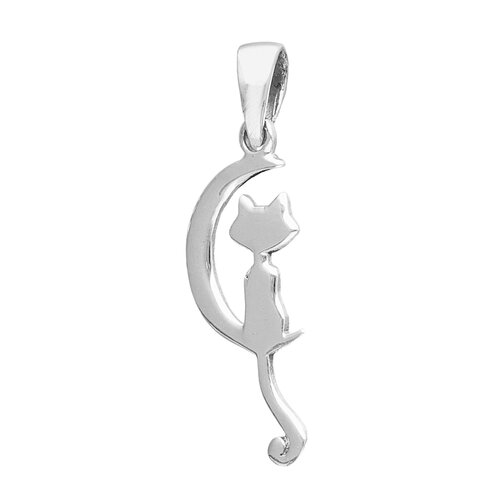 Colgante Media Luna Gatito