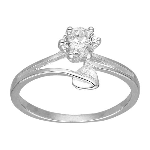 Anillo Rama Circón Solitario