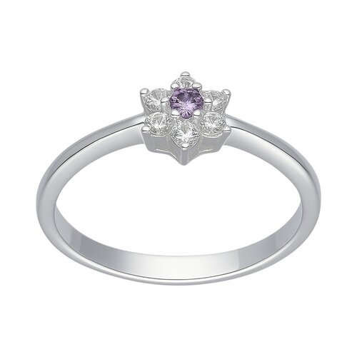 Anillo Flor Circones Amatista