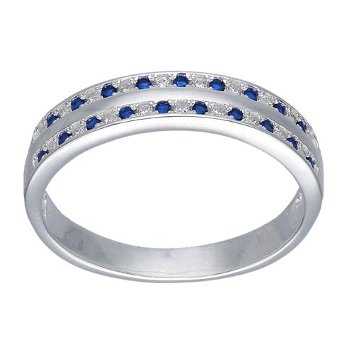 Anillo Cintillo Circones Zafiro