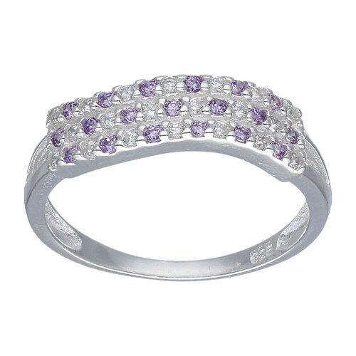 Anillo Cintillo Circones Amatista