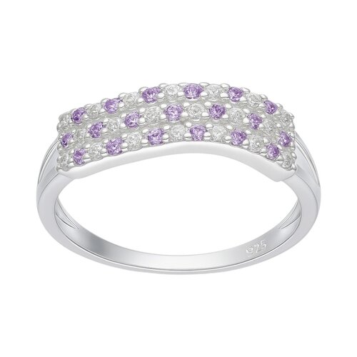 Anillo Cintillo Circones Amatista