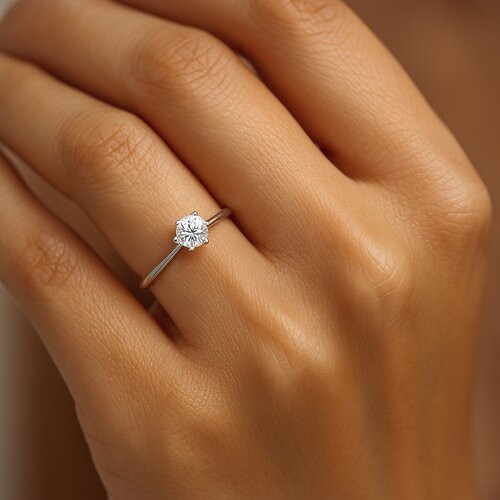 Anillo Circón Solitario