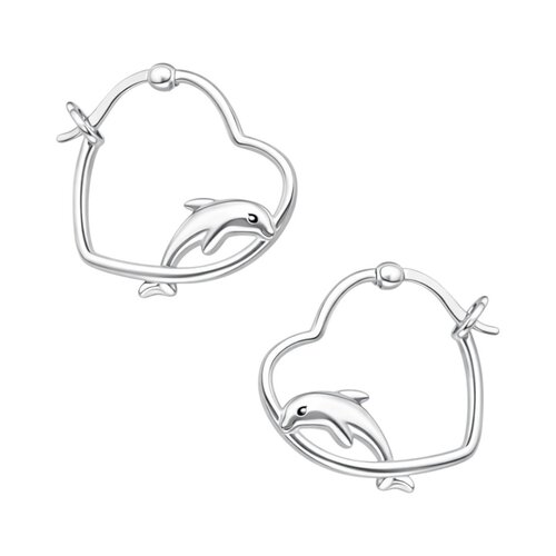 Argolla Corazón Delfín 16x19 mm