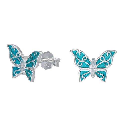 Aro Mariposa Esmaltada Circón