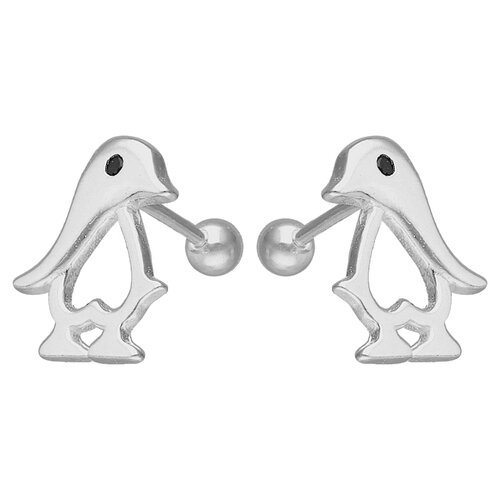 Aro con Tope Pingüino Circón Ónix
