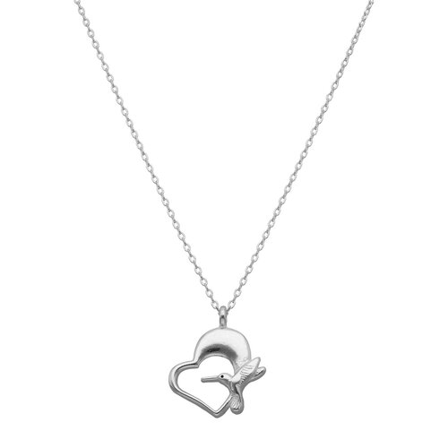 Collar Corazón Colibrí