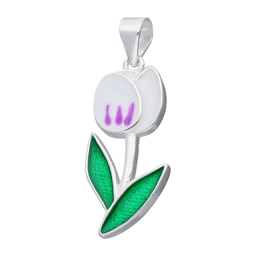 Colgante Flor Tulipán Esmaltado