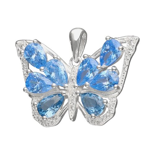 Colgante Mariposa Circones Agua Marina