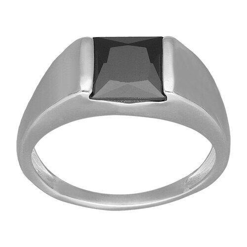 Anillo Sello Circon Ónix