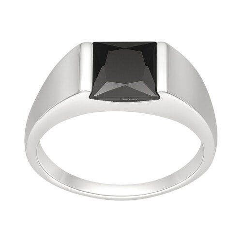 Anillo Sello Circon Ónix