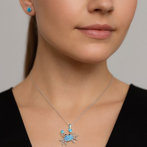 Colgante Cangrejo Circones Agua Marina