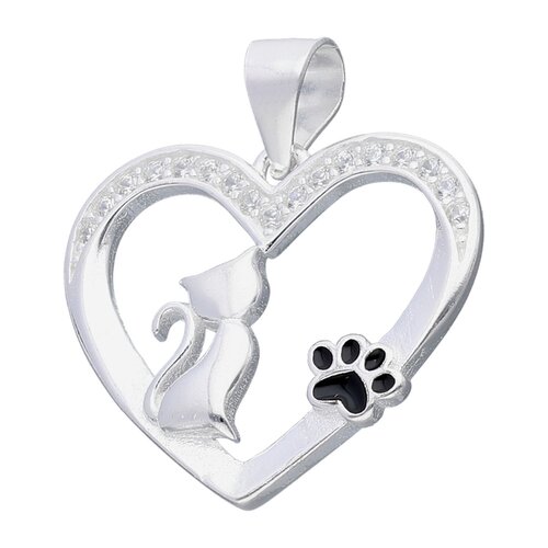 Colgante Corazón Gatito Patita Circones