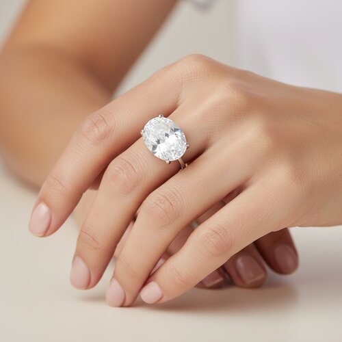 Anillo Maxi Circón Ovalado