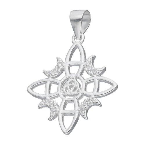 Colgante Nudo de Brujas Triqueta Media Luna Circones