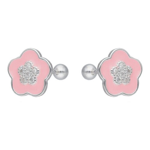 Aro con Tope Flor Esmaltada Circones