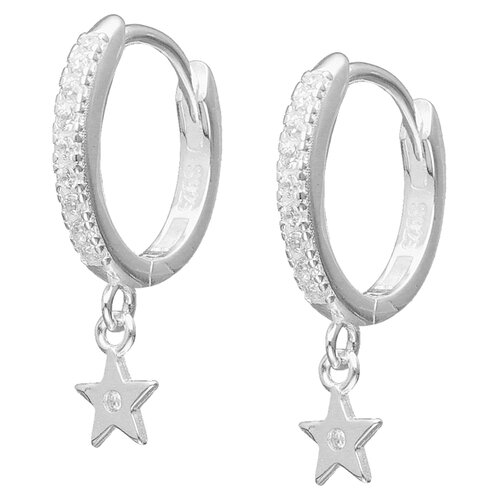 Argolla Huggie Estrella Circones 15 mm