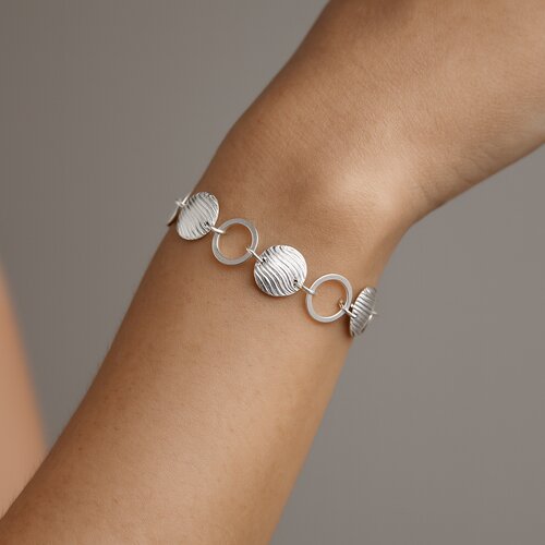 Pulsera Círculos Facetados