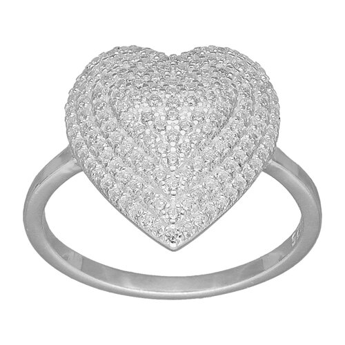 Anillo Corazón Circones Pavé