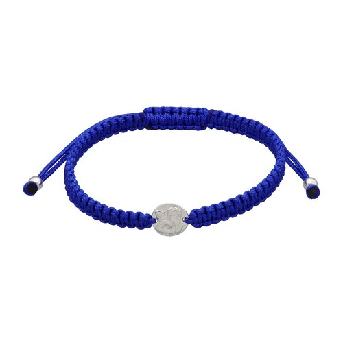 Pulsera Ajustable Hilo Azul Ángel de la Guarda