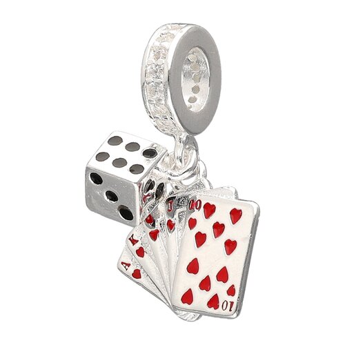 Colgante Charm Dado Cartas de Poker Circones