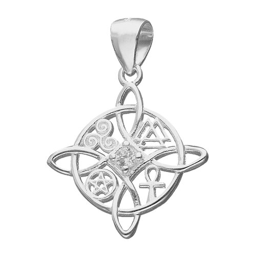 Colgante Amuleto Nudo de Brujas Circón