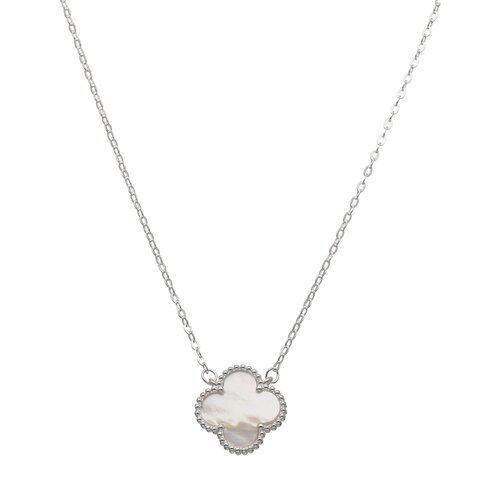 Collar Trébol de la Suerte Nácar