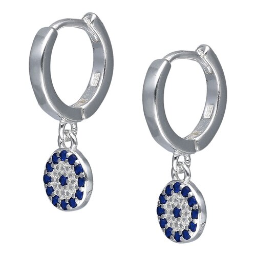 Argolla Huggie Ojo Turco Circones 12 mm